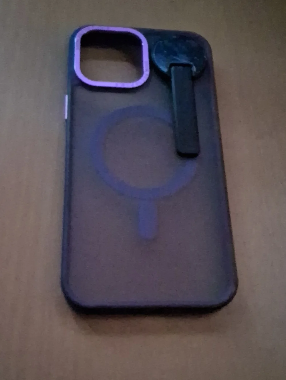 Purple MagSafe-Compatible iPhone Case with Clip Accessory 13.6/7 Size
